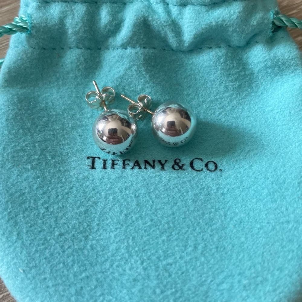 Tiffany & Co. Sterling Silver Ball Studs